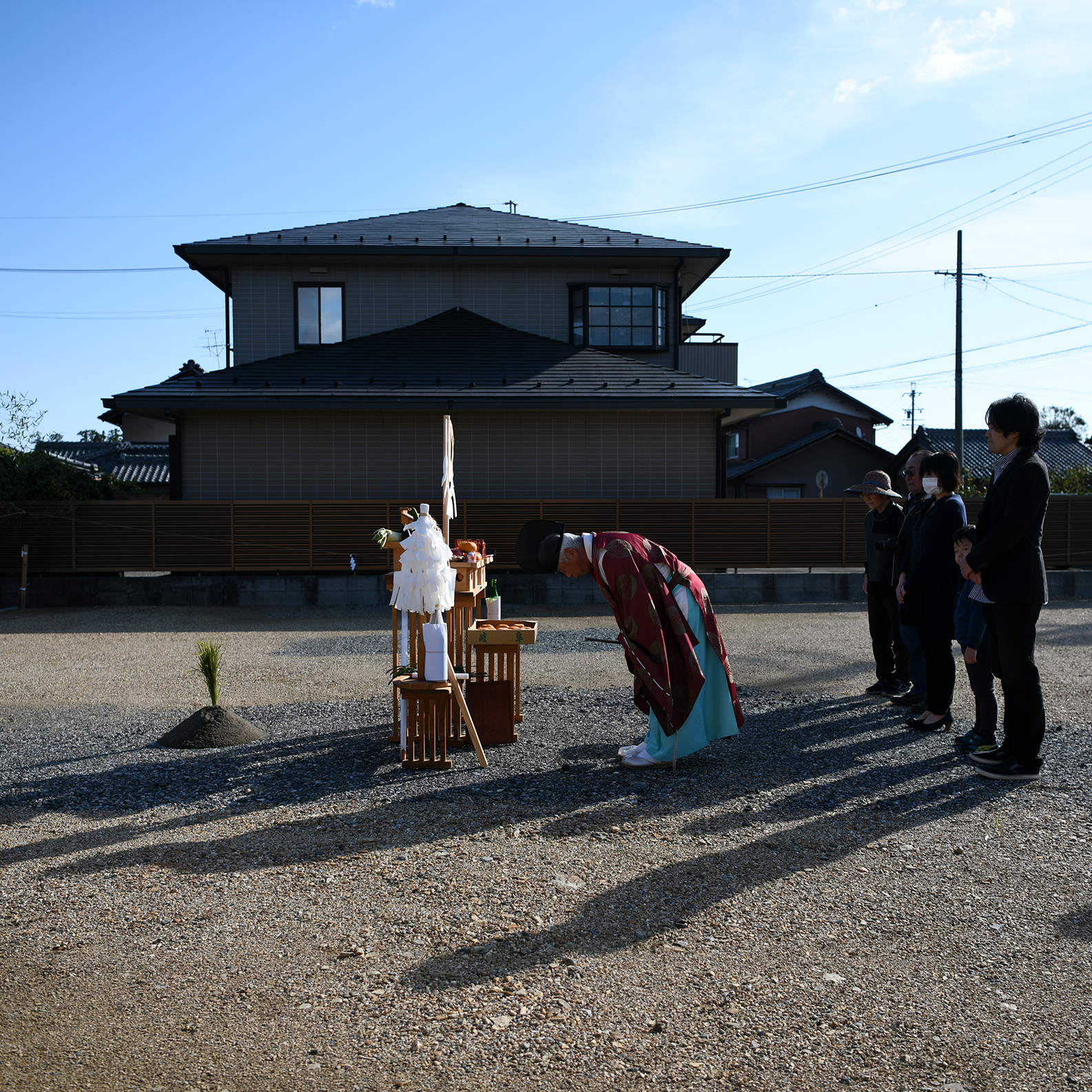 地鎮祭　神主