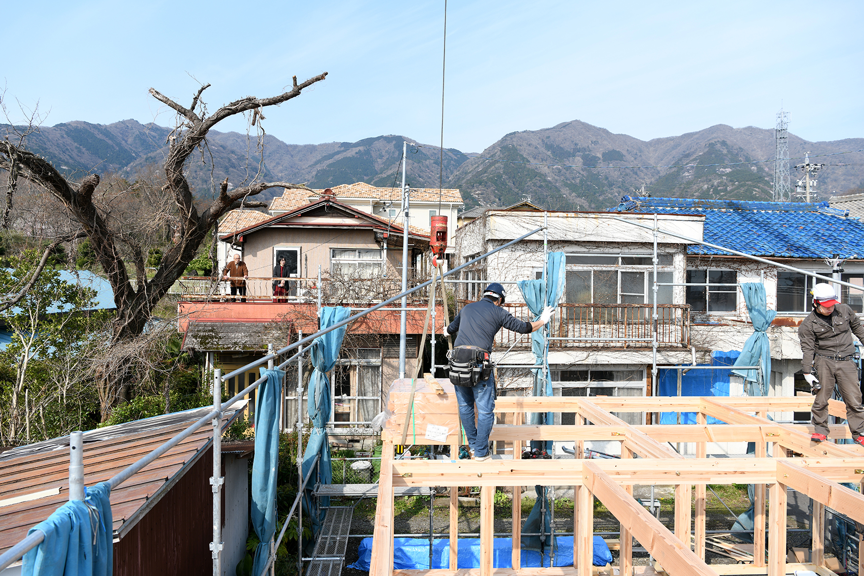 上棟　木造住宅