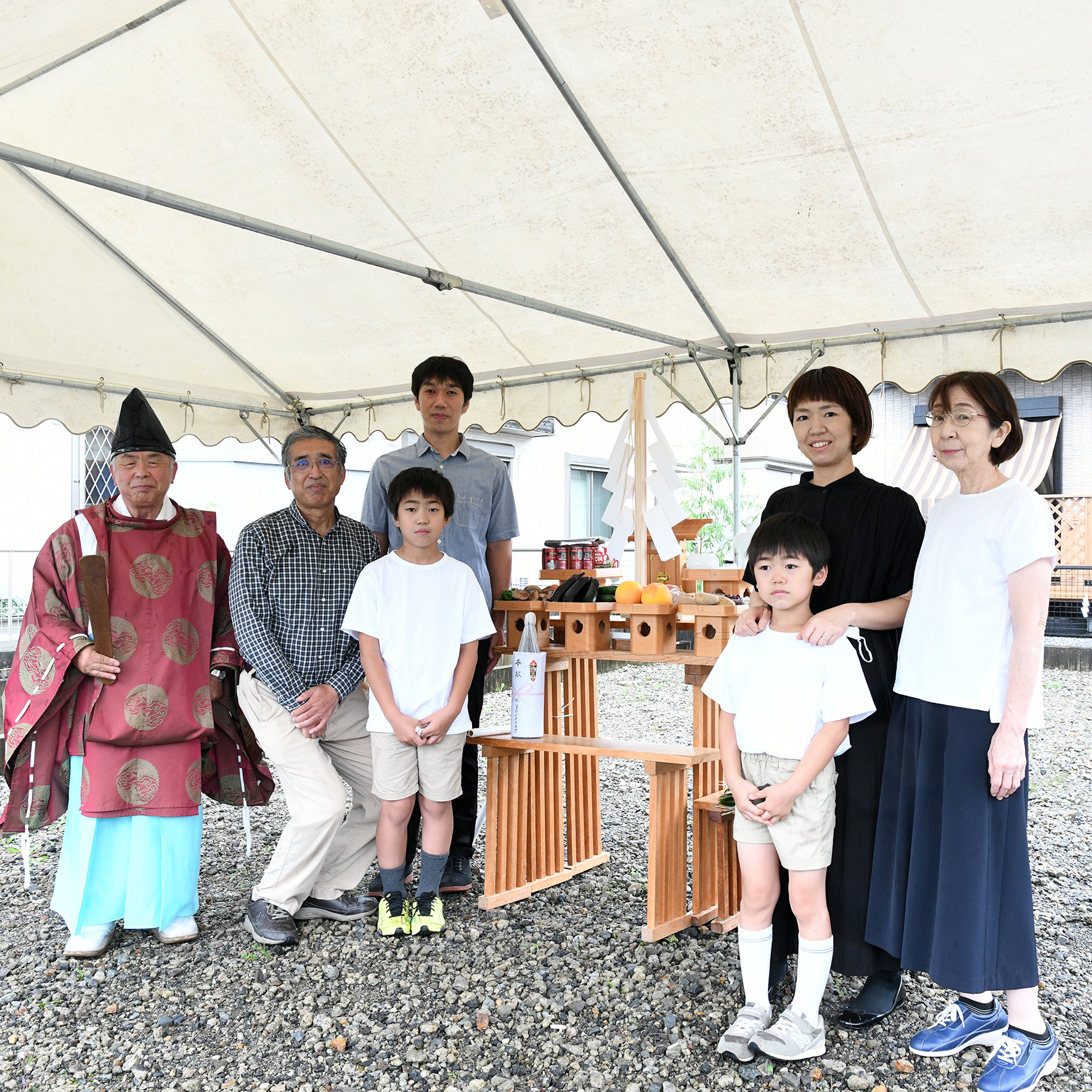 地鎮祭　木の家