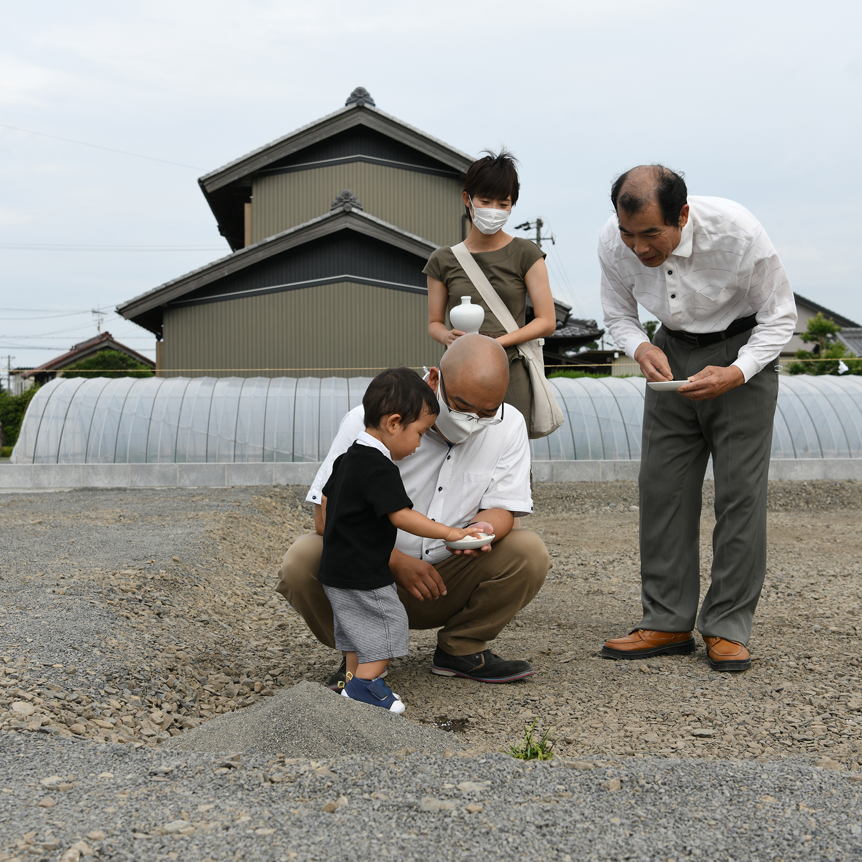 地鎮祭　木の家