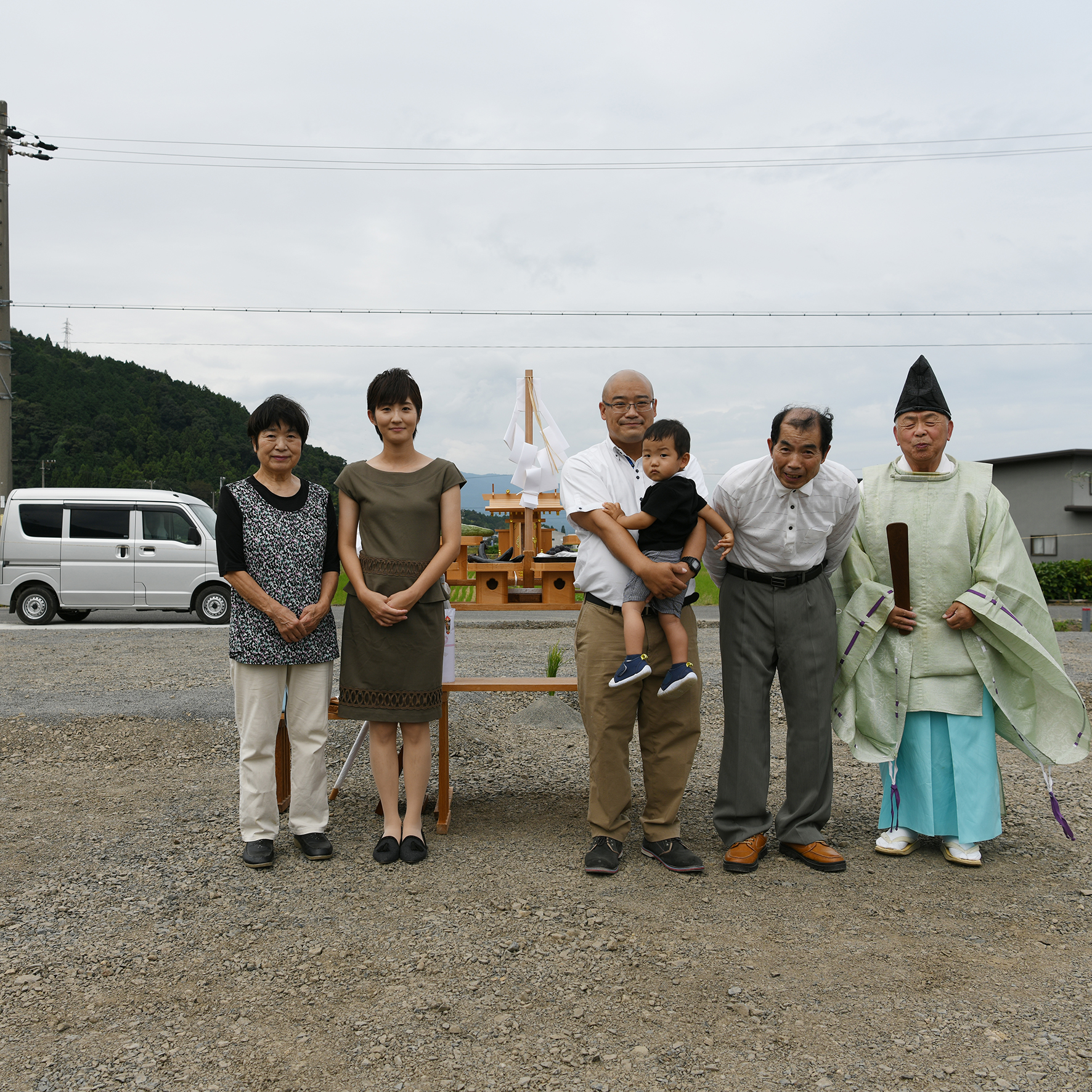 地鎮祭　木の家