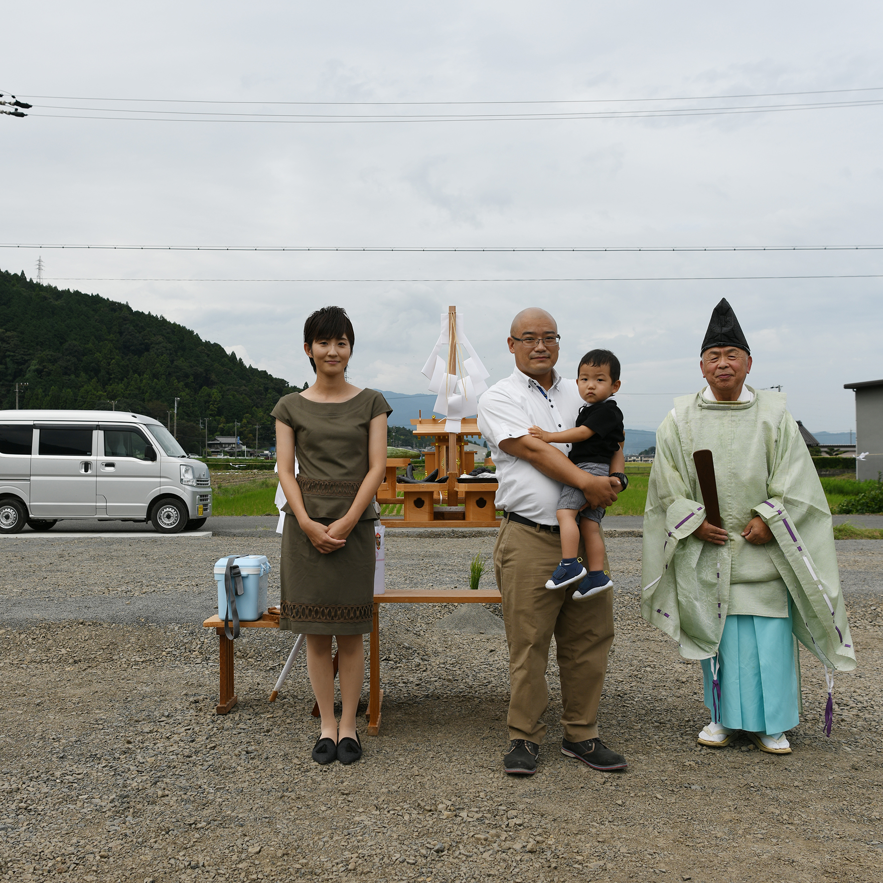 地鎮祭　木の家