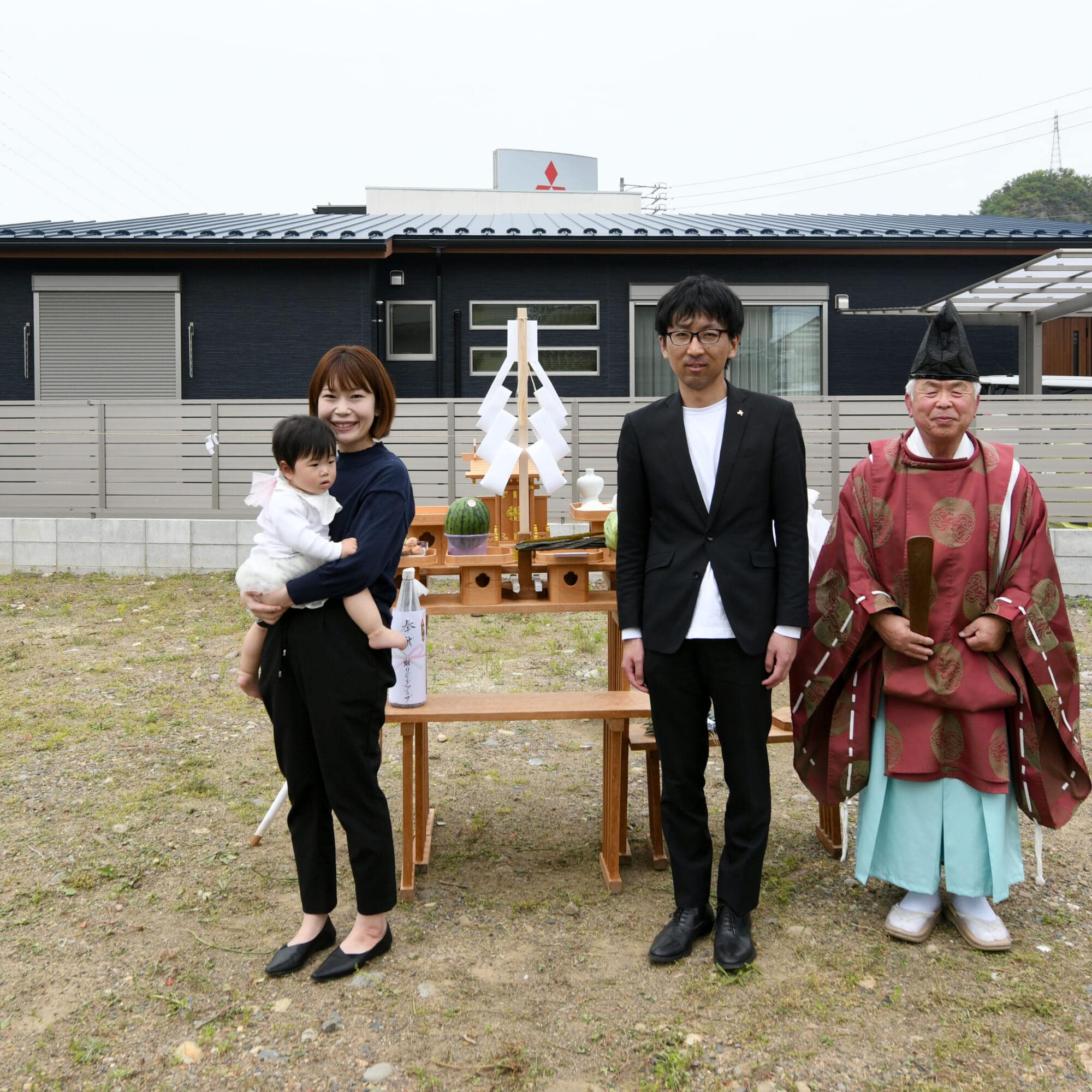 地鎮祭　木の家