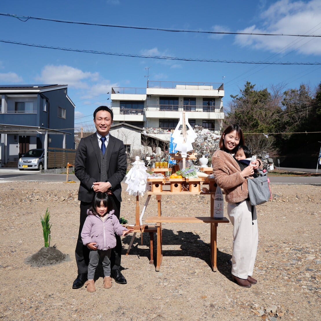 【地鎮祭】『雲間の家』（くもまのいえ）