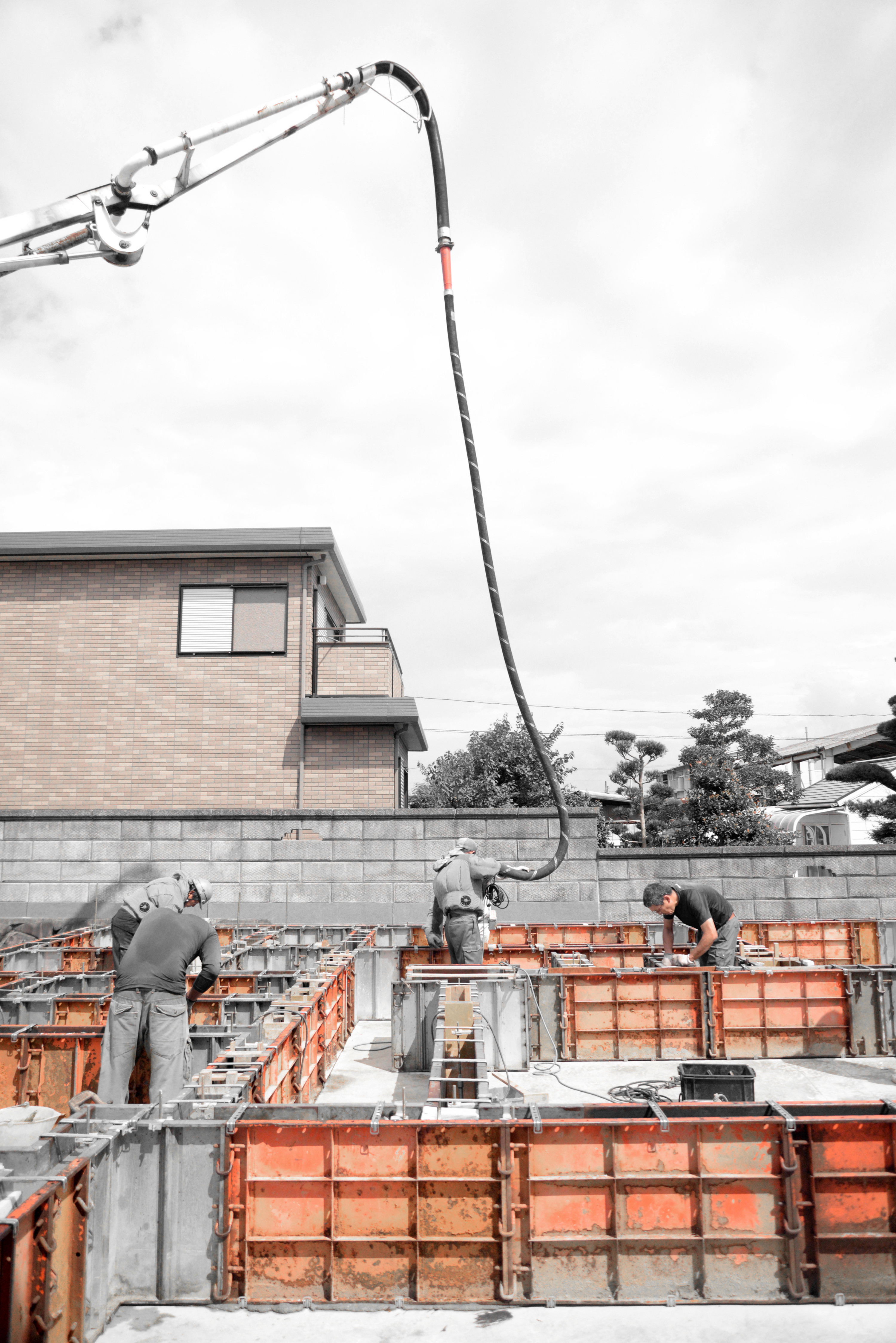 基礎コンクリート打設工事 注文住宅は岐阜県大垣市で依頼ができるリヴアース